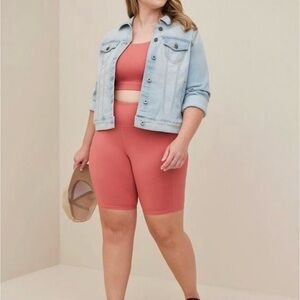 Torrid Coral Bike Shorts